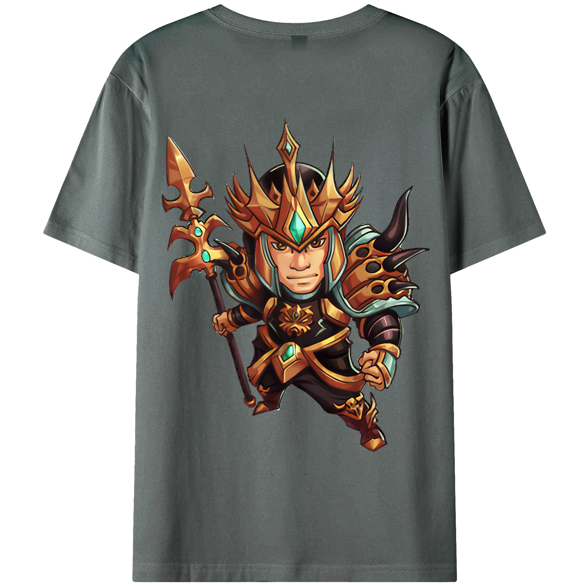 （画像用） リーグ・オブ・レジェンド League of Legends LOL 綿100％ メンズ半袖Tシャツ（バックプリント） 通気性